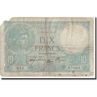 France, 10 Francs, Minerve, 1939, 1939-10-12, AB, Fayette:7.11, KM:84 - 10 F 1916-1942 ''Minerve''