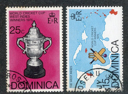 244 Dominica 1976 Sc.#492-93 Used "Offers Welcome" - Dominica (...-1978)