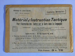 Matériel D’InstructionTactique. Capitaine MAIRETET. NICE Palais WINDSOR. Bibliothèque Armée 1907. Angoulême (16) - Documents