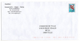 Entier Postal PAP Prêt à Déposer POSTIMPACT DESTINEO Esprit Libre Seuil 2 Envoi En Nombre Fleur Ancolie Env. Non Glacée - Prêts-à-poster:  Autres (1995-...)