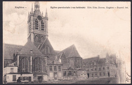 +++ CPA - ENGHIEN - EDINGEN - Eglise Paroissiale - Vue Latérale // - Enghien - Edingen