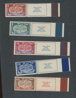 1948. New Year 5709. Yv.10/14 **. Cote 550,-euros. Postfrich - Unused Stamps (with Tabs)