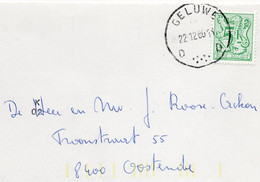 Brief Verstuurd Vanuit Geluwe          Kaart B143 - 1977-1985 Figuras De Leones