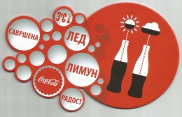COCA COLA   New Coaster From Serbia - Sottobicchieri Di Birra