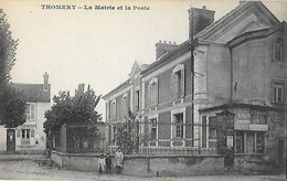 77 - SEINE Et MARNE  - CPA - THOMERY - La Mairie Et La Poste - - Sonstige Gemeinden