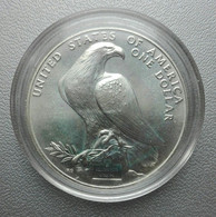 United States USA 1 Dollar Eagle Los Angeles Olympics Silver 900 - Herdenking