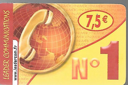 CARTE² PREPAYEE-7.5€--LEADER COM-N°1-31/12/2008-TBE - Tarjetas Prepagadas: Otras