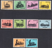 San Marino 1964 Mint No Hinge, Sc# 594-603, SG - Unused Stamps