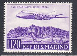 San Marino 1959 Mint No Hinge, Sc# C107, SG - Posta Aerea