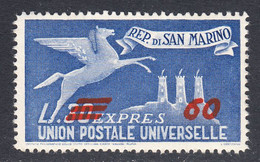 San Marino 1947 Express Letter, Mint Mounted, Sc# E19, SG - Sellos De Urgencia