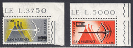 San Marino 1965 Express Letter, Mint No Hinge, Sc# E26-E27, SG - Eilpost