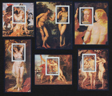 Liberia, Nude Paintings 1985 Seven Sheets, As Per Scan. Mint Never Hinged. - Liberia