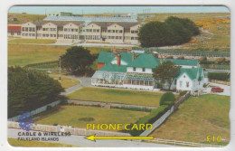 Falkland Islands Government House - 161CFKA - Phonecard - Fine Used - Islas Malvinas