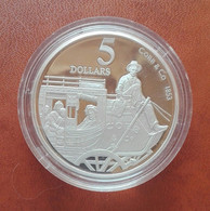 Australia 5 Dollars 1995 Elizabeth II Cobb & Co Silver 925 35,80 Gr - Elisabetta Diligenza Argento - 5 Dollars