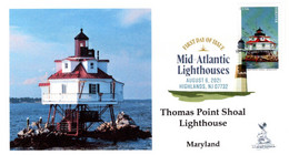 Mid-Atlantic Lighthouses First Day Cover, #5 Of 5, With Digital Color Pictorial (DCP) Postmark From Highlands, NJ. - 2011-...