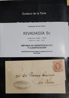 O) 1958 ARGENTINA, CATALOGUE,  IDENTIFICATION AND CLASSIFICATION METHOD,  RIVADAVIA 5c 1864 -1872, COLOR, GUSTAVO DE LA - Sonstige & Ohne Zuordnung