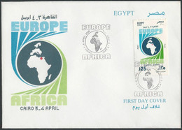 Egypt FDC 2000  First Day Cover Africac-Europe EU Summit / Convention In Cairo 3-4 April 2000 - Covers & Documents