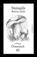 Austria 2021 Mih. 3599 Flora. Mushrooms. Penny Bun (black Proof) - Proeven & Herdruk