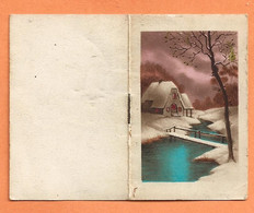 PETIT CALENDRIER 1931 - 12 PAGES - CHAUMIERE NEIGE RIVIERE - HORAIRE COUCHER ET LEVER DU SOLEIL - Petit Format : 1921-40