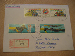 COSWIG 1985 Underwater Orienteering Diving World Championships Neuglobsow Cancel Cover DDR GERMANY - Tauchen