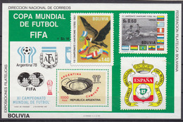Soccer World Cup 1978 - Football - BOLIVIA - S/S MNH - 1978 – Argentine