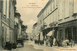 Lectoure * La Rue Nationale Et L'hospice * Hôtel De France * Commerce Magasin Henri LAFARGUE - Lectoure