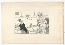 DESSIN , Anti-automobile , Milliere Maurice ,1907, Collection Petitpas Et Mesaize , Versailles , Frais Fr 2.25 E - Drawings