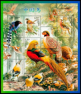 China 2008/2008-4M Chinese Birds Stamp MS/Block MNH - Nuovi