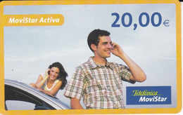 GSMAR-??? TARJETA RECARGA MOVISTAR ACTIVA 20 EUROS - Telefonica