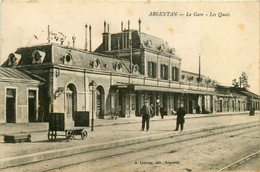 Argentan * La Gare * Les Quais * Ligne Chemin De Fer De L'orne * Cheminots - Argentan