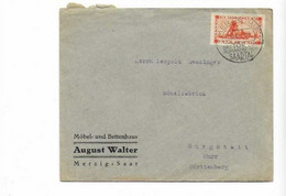Brief Aus Merzig Nach Burgstatt 1930 - Coordination Sectors