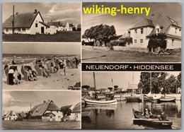 Hiddensee Neuendorf - S/w Mehrbildkarte 2 - Hiddensee