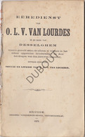 DESSELGEM/Waregem Eredienst OLV Lourdes Kerk Van Desselghem Brugge 1878 (N604) - Anciens