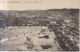 Saint Chamond La Place De La Liberte Carte Postale Animee - Saint Chamond