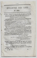 Bulletin Des Lois 880 1842 Propriano Corse/Procès Darmès (attentat Contre Le Roi)/Crédit Chemin De Fer Strasbourg à Bâle - Decrees & Laws