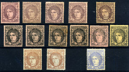 España Nº 102, 102c, 103, 103b, 104, 107. Año 1870 - Unused Stamps