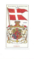 DENMARK Danemark Drapeau Flag  Emblem Cigarettes John Player & Sons TB   Like New 2 Scans - Player's