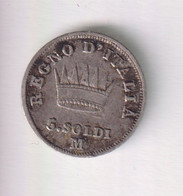 5 Soldi Italie 1811 M Napoléon 1er - TTB - Napoleontisch