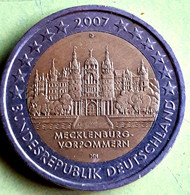 DUITSLAND; 2 EURO 2007 D MECKLENBURG VORPOMMERN - Allemagne