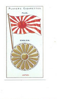 JAPAN Japon Drapeau Flag  Emblem Cigarettes John Player & Sons TB   Like New 2 Scans - Player's