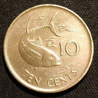 SEYCHELLES - 10 CENTS 1982 - KM 48.1 - ( Thon Albacore ) - Seychellen