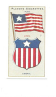 LIBERIA Flag  Emblem Cigarettes John Player & Sons TB   Like New 2 Scans - Player's