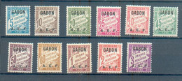 GABON 359 - YT Taxe 1 à 11 * - Portomarken