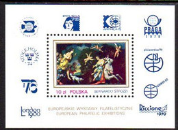 POLAND 1979 International Stamp Exhibitions Block MNH / **.  Michel Block 78 - Neufs