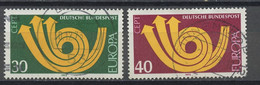 Allemagne Fédérale - Germany - Deutschland 1973 Y&T N°618 à 619 - Michel N°768 à 769 (o) - EUROPA - Usati