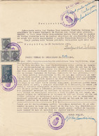 REVENUE STAMPS, KING MICHAEL, JUDICIAL STAMPS ON AFFIDAVIT, 1946, ROMANIA - Fiscaux