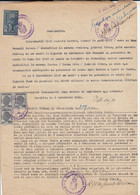 REVENUE STAMPS, KING MICHAEL, JUDICIAL STAMPS ON AFFIDAVIT, 1946, ROMANIA - Revenue Stamps