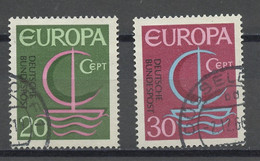 Allemagne Fédérale - Germany - Deutschland 1966 Y&T N°376 à 377 - Michel N°519 à 520 (o) - EUROPA - Usados