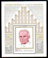 POLAND 1979 Papal Visit Gold Block  MNH / **.  Michel Block 75 - Ongebruikt