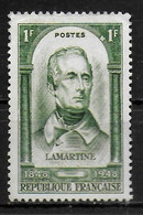 FRANCE    N° 795  *  Revolution Francaise   Lamartine - Franz. Revolution